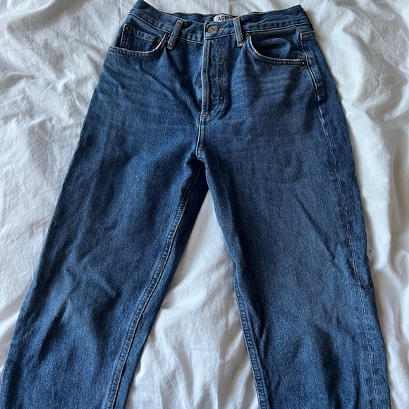 Agolde Riley Jean Cropped Straight Leg - Picture 2 of 6